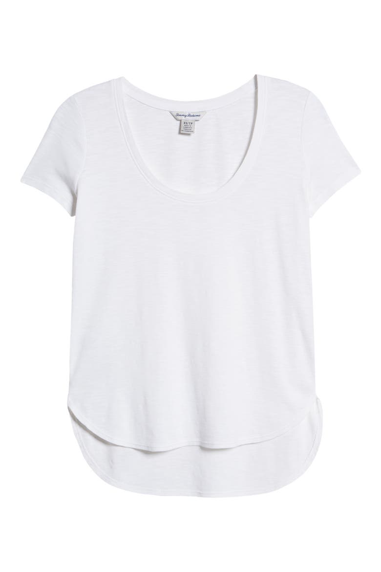Ashby Isles Curve Hem T-Shirt, Alternate, color, WHITE