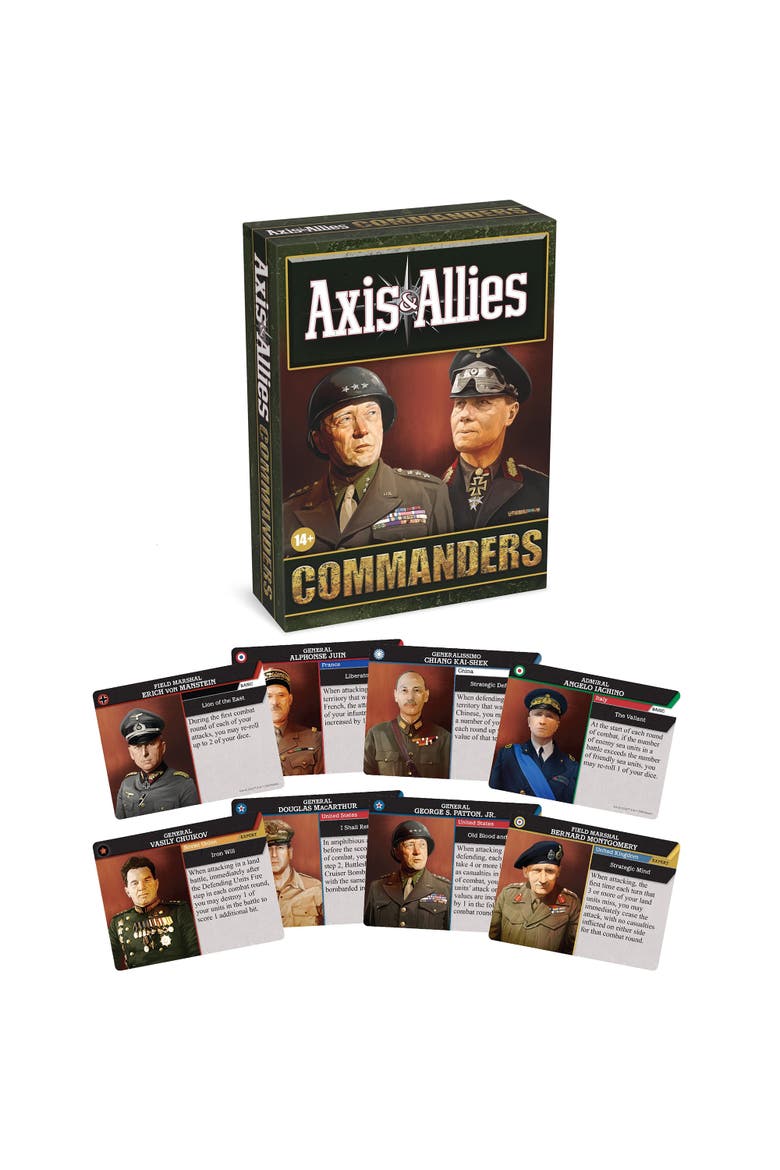 Axis & Allies, Commanders, Strategy Game Expansion Accessory, Alternate, color, Multicolored