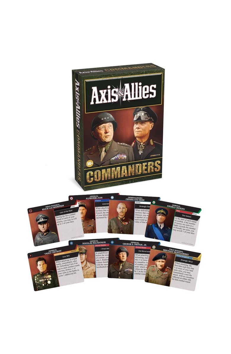 Renegade Game Studios Axis & Allies, Commanders, Strategy Game Expansion Accessory, Alternate, color, Multicolored