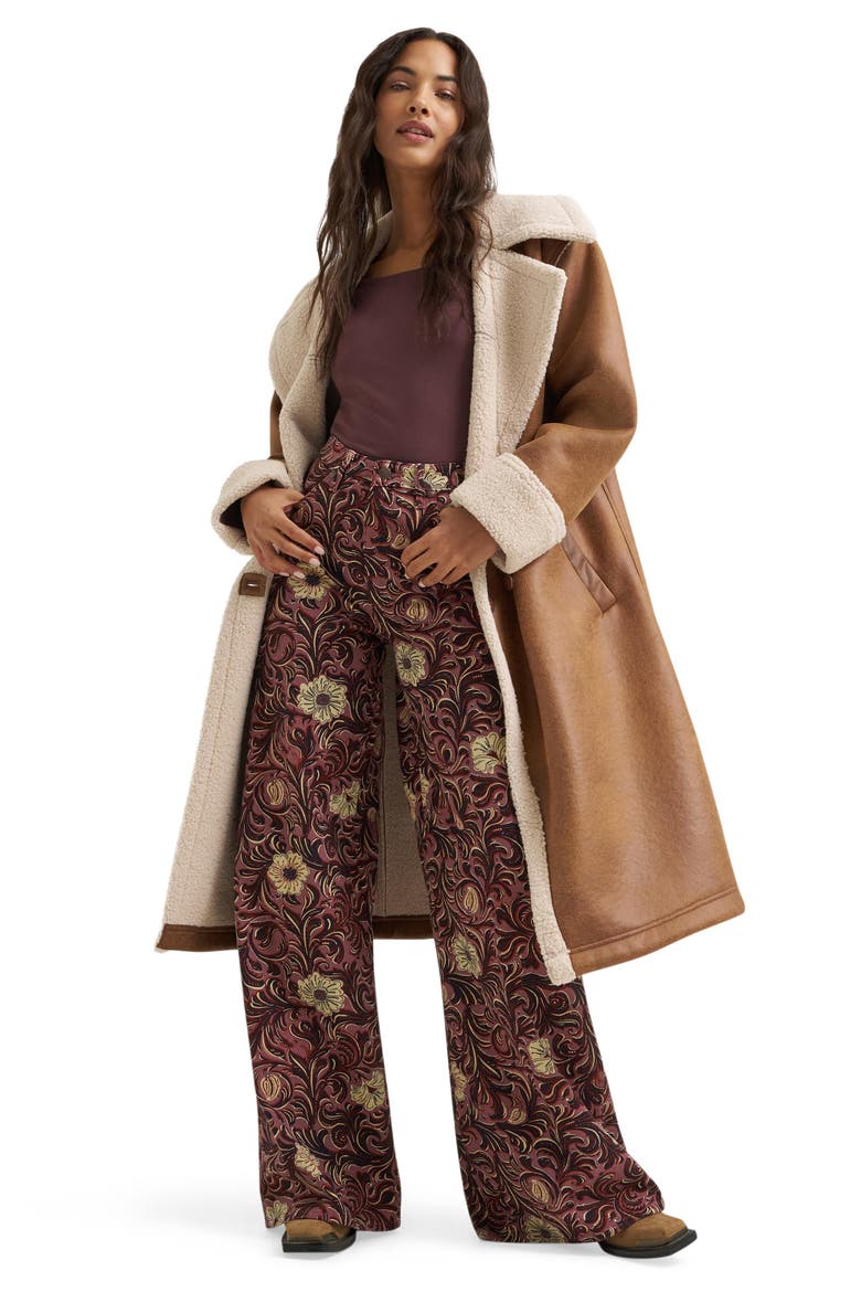 Canyon Floral High Waist Wide Leg Jeans, Alternate, color, MYSTIC FLORAL