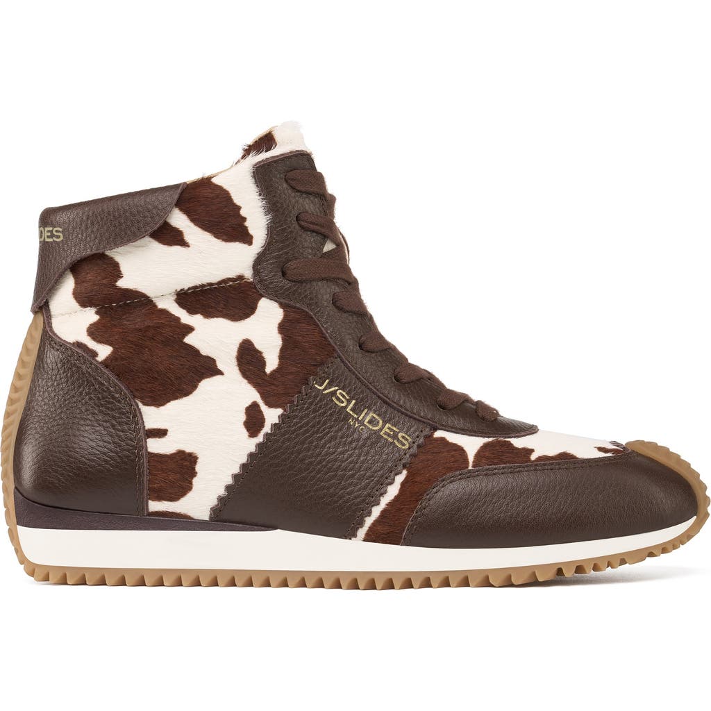 Jslides Luna High Top Sneaker In Brown
