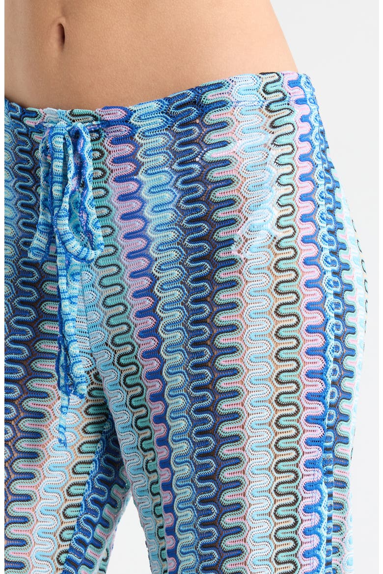 Tivoli Metallic Cover-Up Pants, Alternate, color, LAPIS MULTI