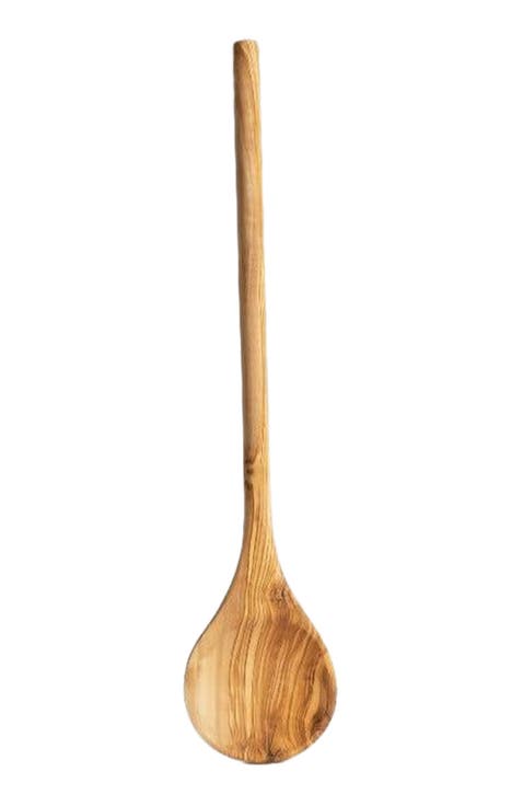 Round Olive Wood Cooking Spoon