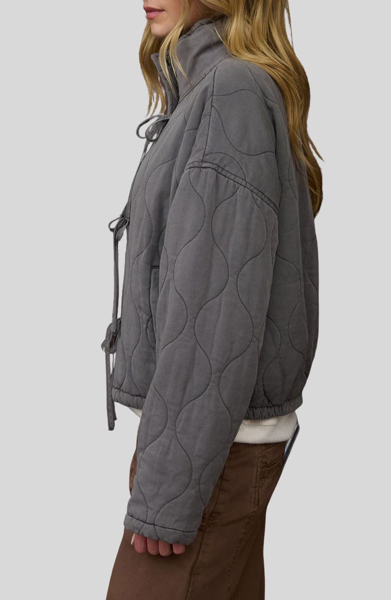 Blu Pepper Quilted Jacket, Alternate, color, Charcoal