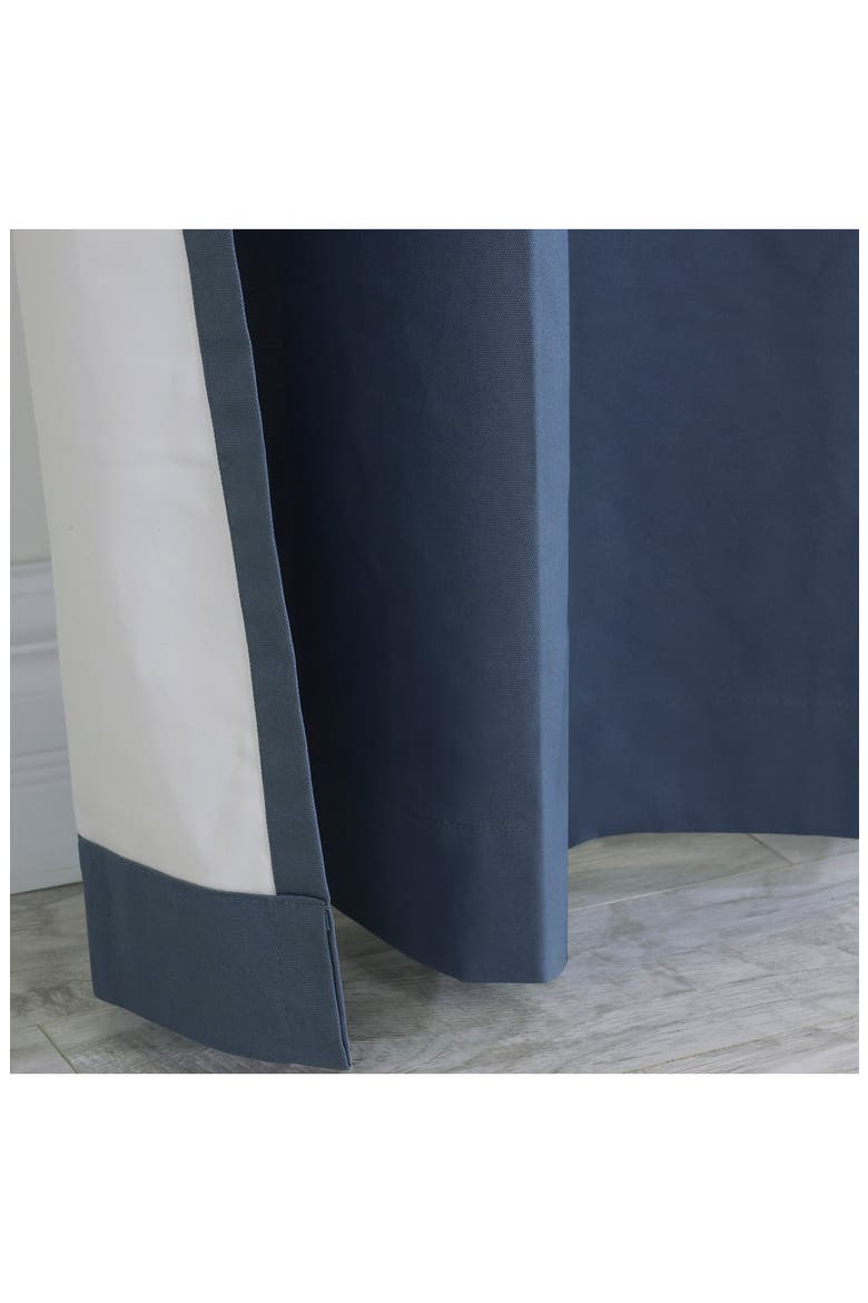 Set of 2 Cotton Curtain Panels, Alternate, color, BLUE