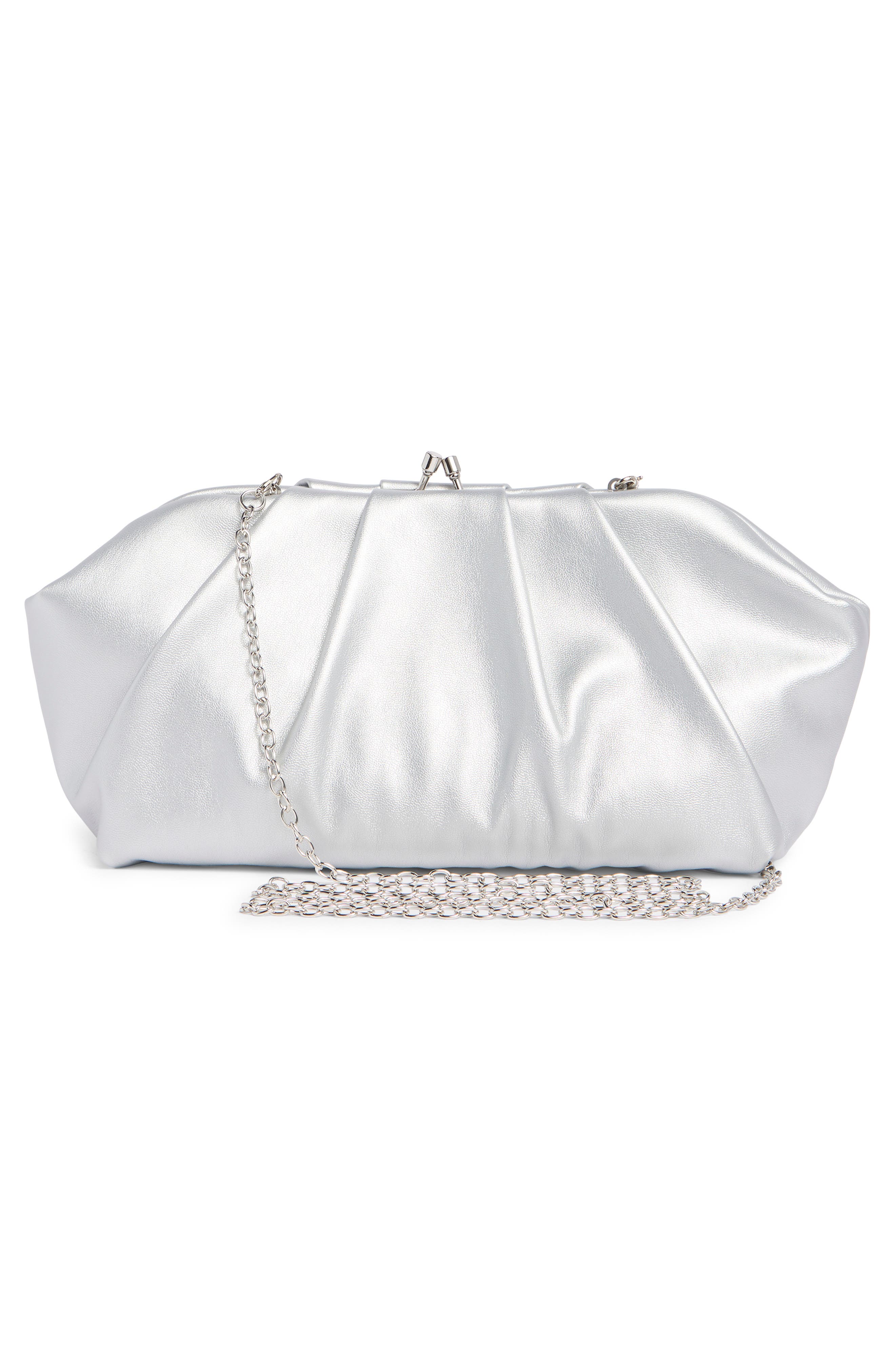Pleated Frame Clutch, Alternate, color, STONE