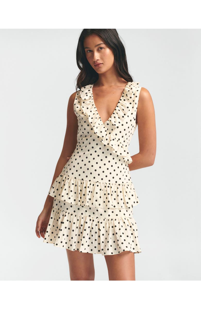 ST MRLO Jada Mini Dress, Alternate, color, Cream Base Spot