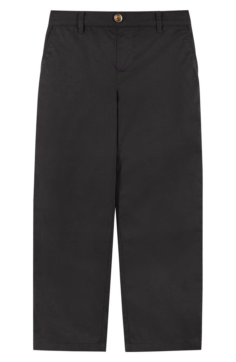 Andy & Evan Kids' Heather Poplin Button-Up Shirt, Vest, Bow Tie & Pants Set, Alternate, color, Black