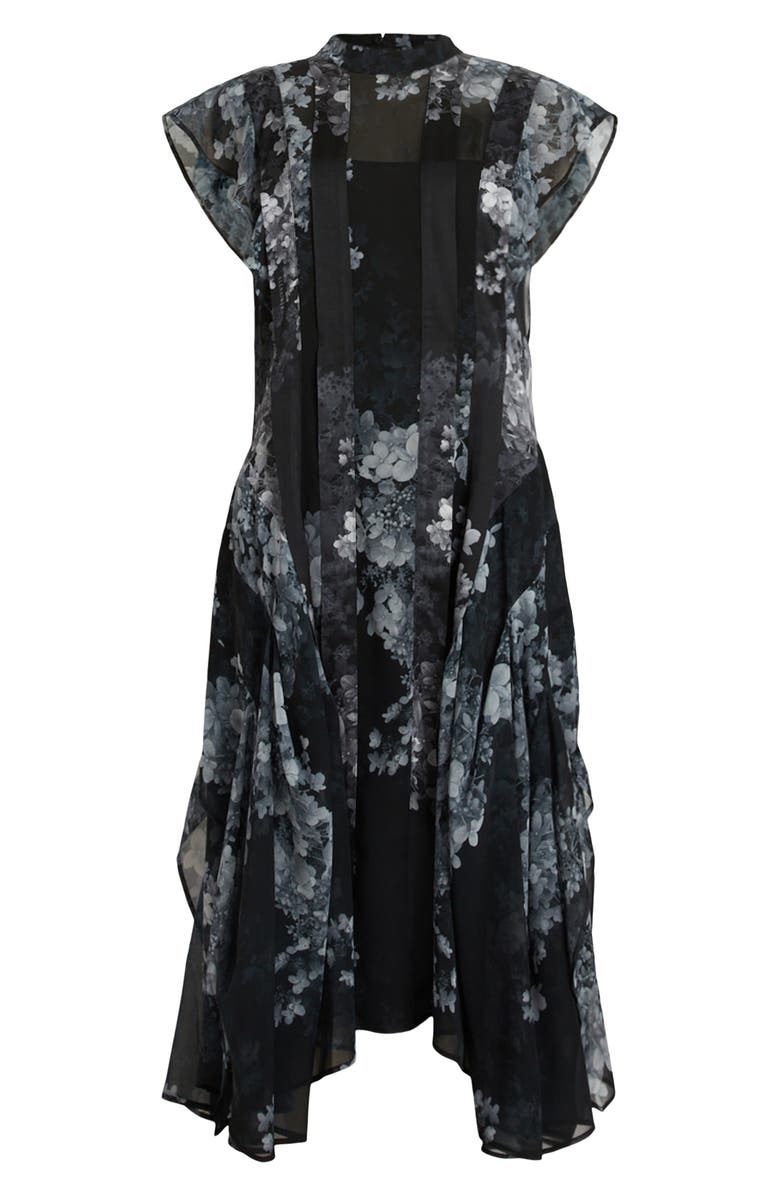 AllSaints Freya Venetia Floral Midi Dress, Alternate, color,
