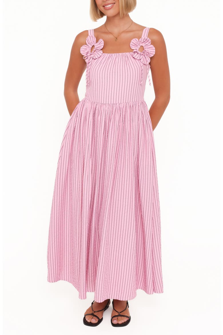 Alden Maxi Dress, Main, color, PINK/ WHITE STRIPE