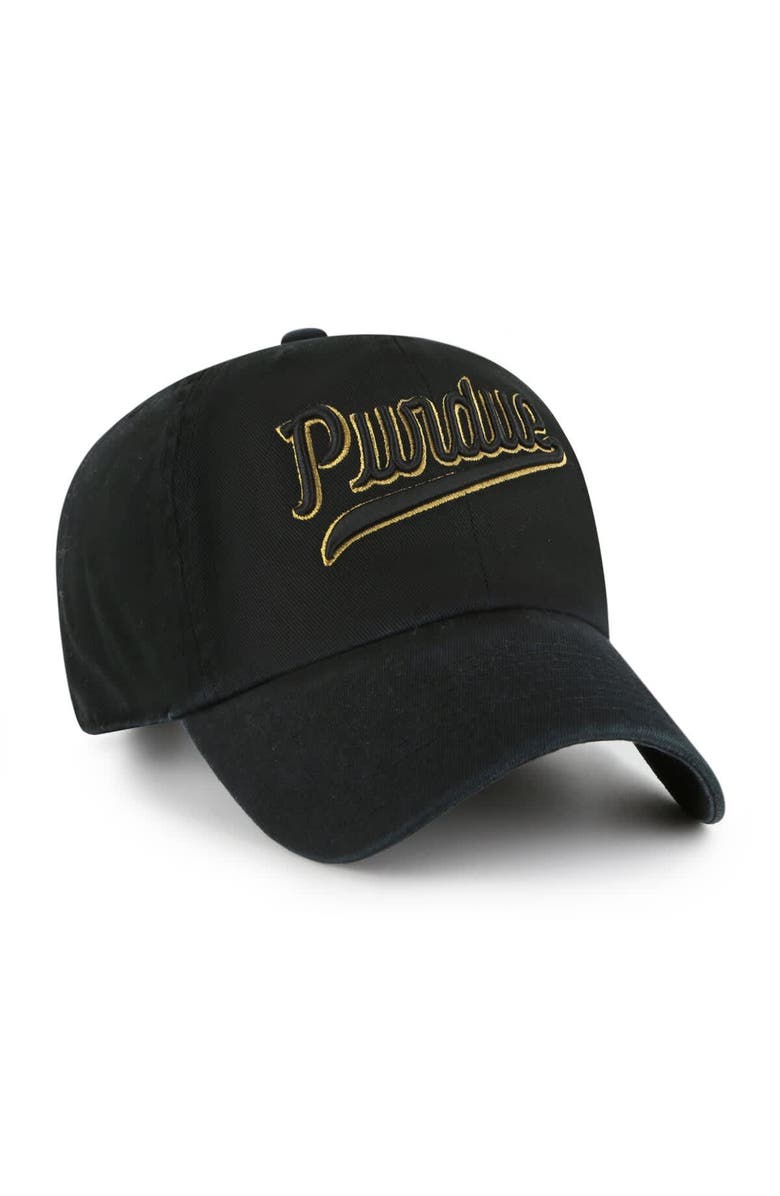 '47 Men's '47 Black Purdue Boilermakers Vault Clean Up Adjustable Hat, Alternate, color, 