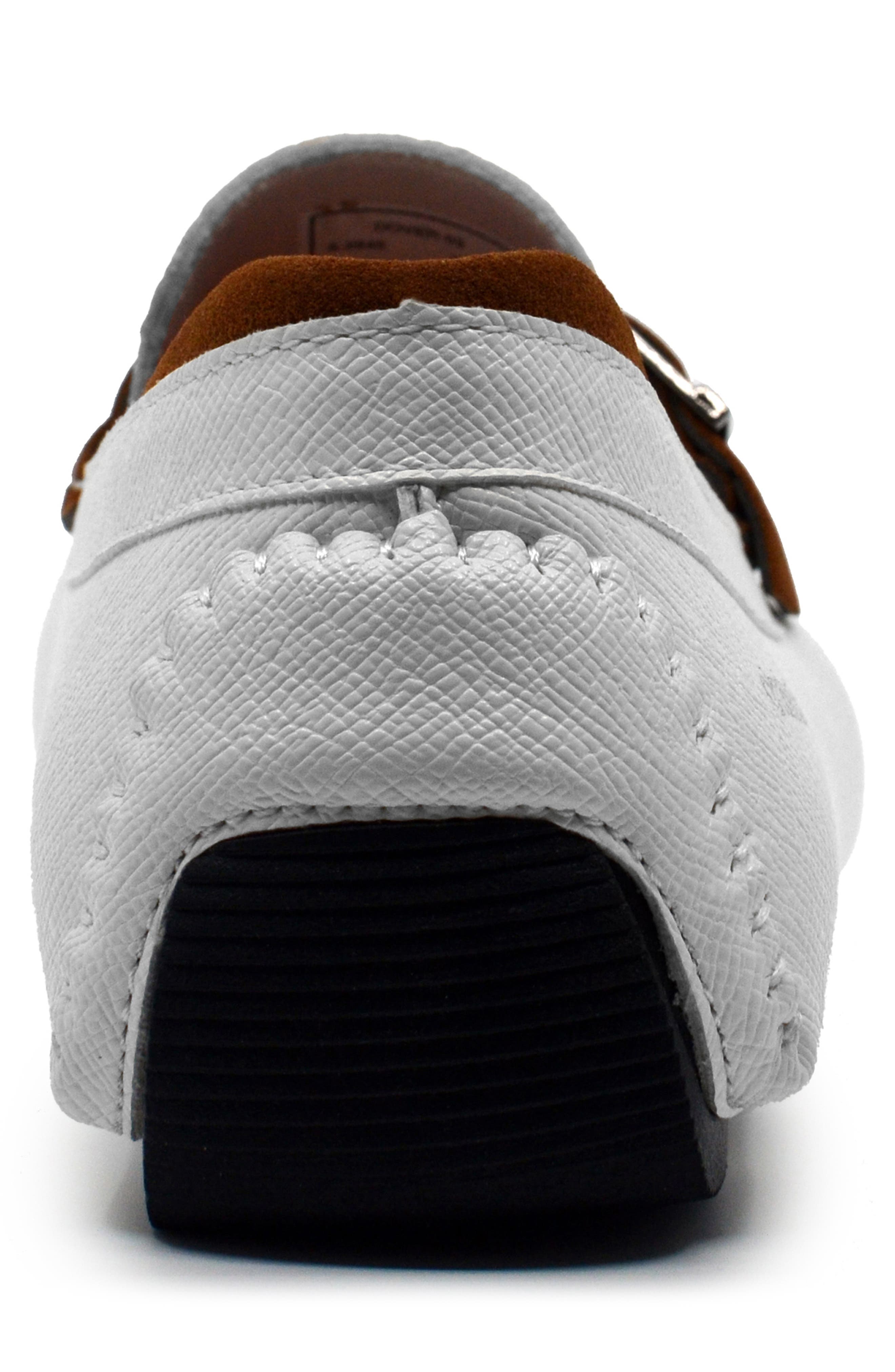 Dover Driving Loafer, Alternate, color, WHITE