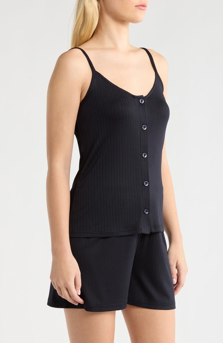 French Connection Rib Camisole & Shorts Sleep Set, Alternate, color, Utility Blue