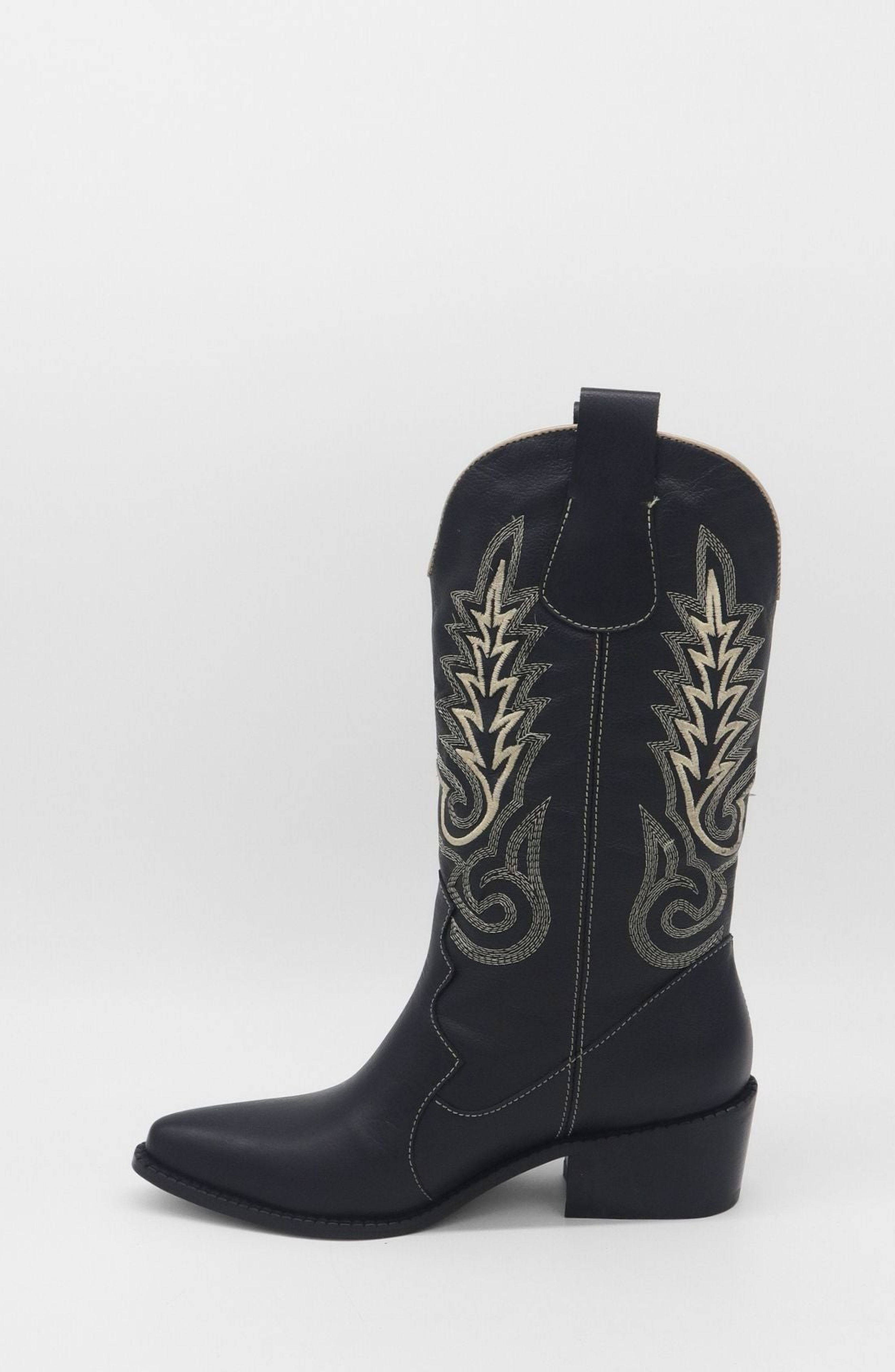 STIVALI NEW YORK Loyal Western Cowboy Boots, Alternate, color, Black