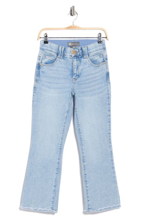 Scallop Hem Crop Flare Jeans (Petite)