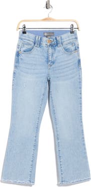 Democracy Scallop Hem Crop Flare Jeans