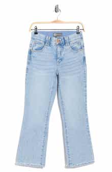 Democracy Scallop Hem Crop Flare Jeans