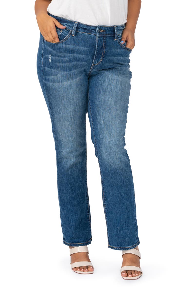 SLINK Jeans High Waist Straight Leg Jeans, Main, color, Nylah