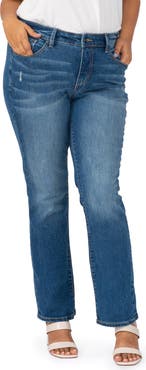 SLINK Jeans High Waist Straight Leg Jeans