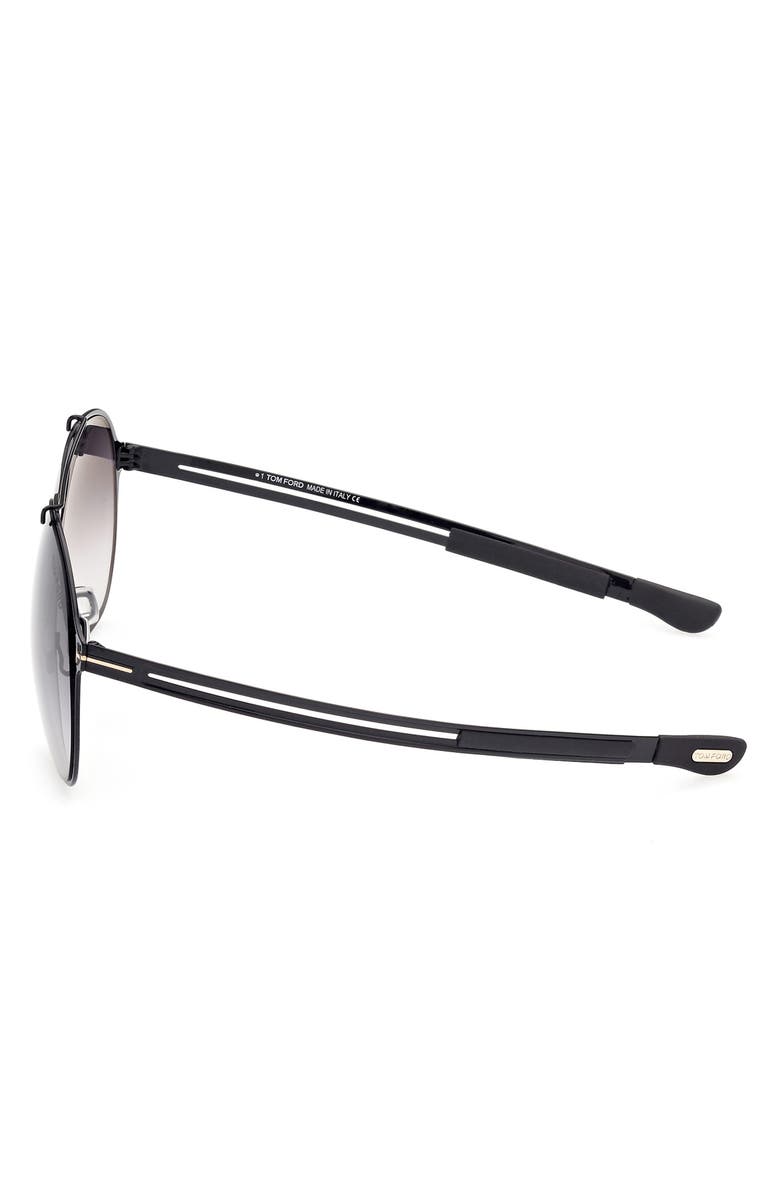 TOM FORD 61mm Aviator Sunglasses, Alternate, color, 