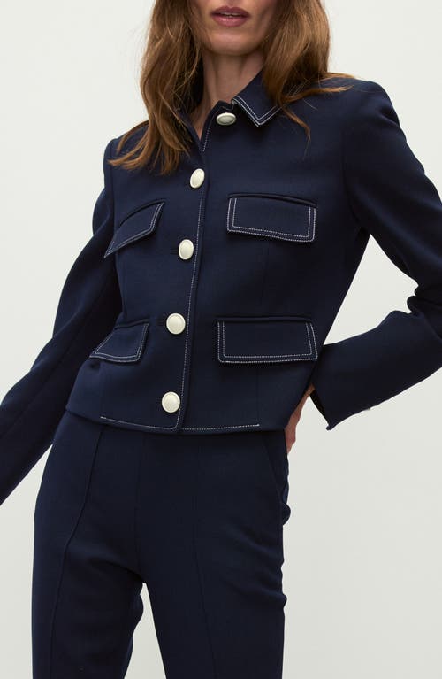 Veronica Beard Constantine Tailored Jacket In Navy