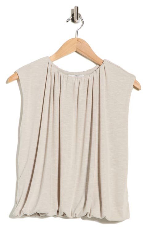 Crewneck Bubble Hem Tank