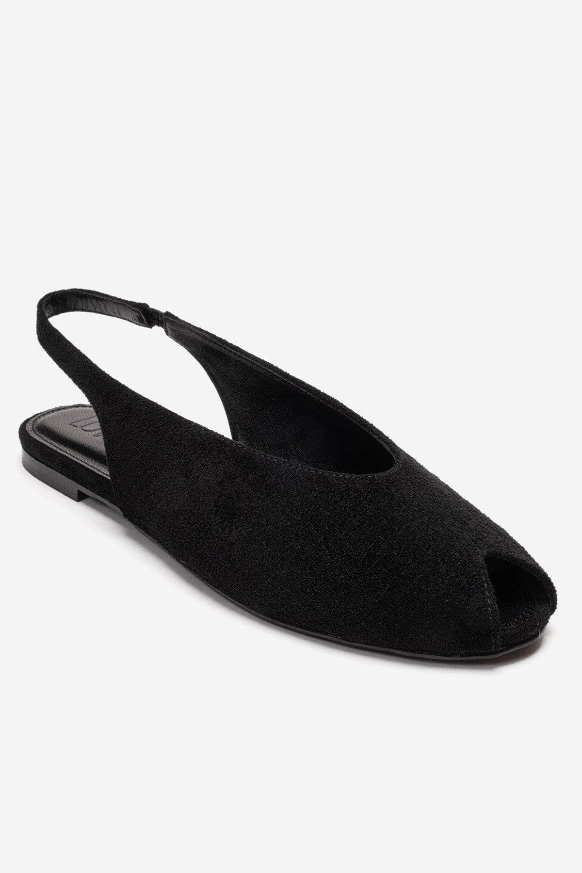 Serina Slingback Sandal, Alternate, color, Black Suede