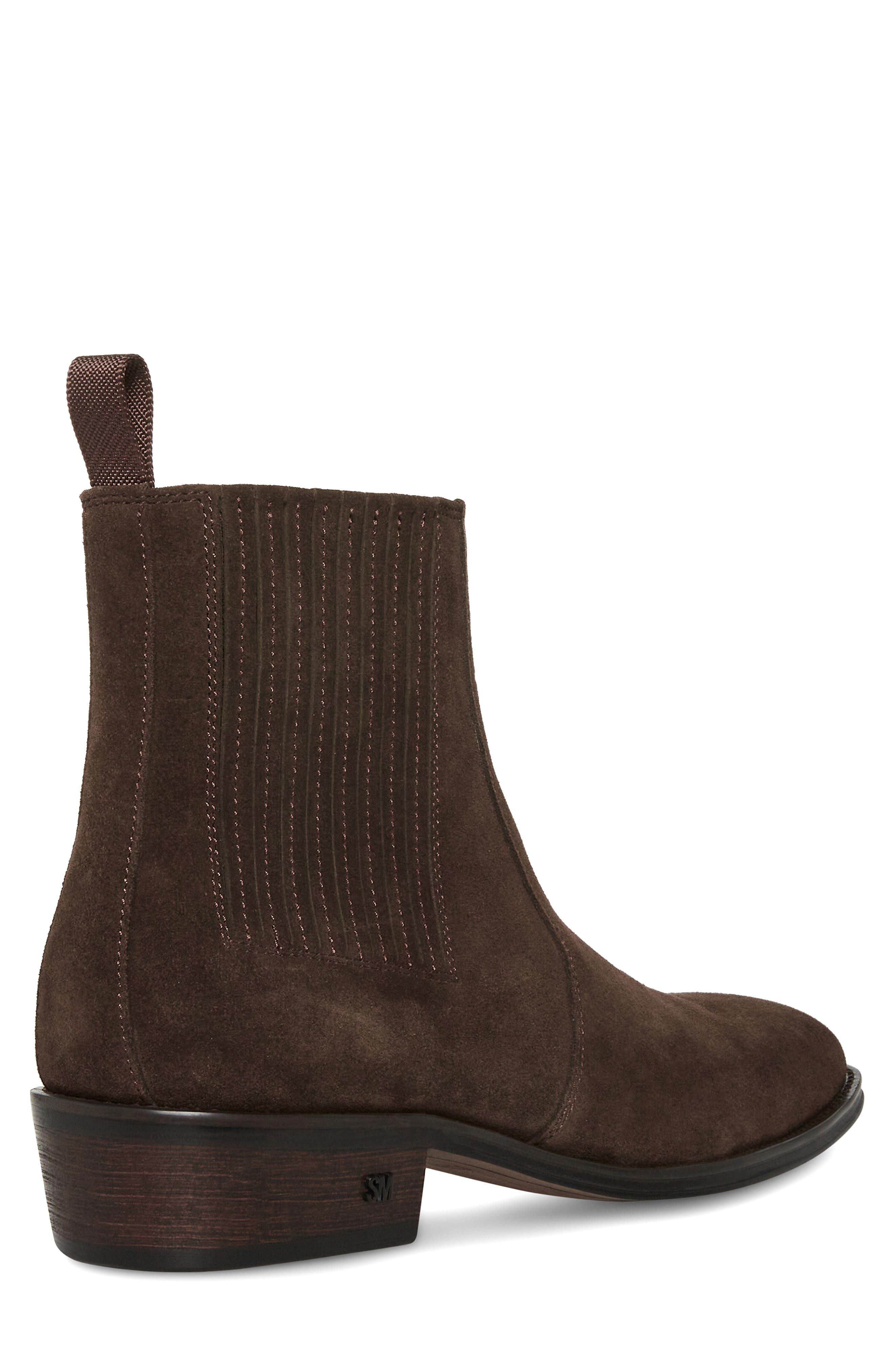 Huston Chelsea Boot, Alternate, color, BROWN SUEDE