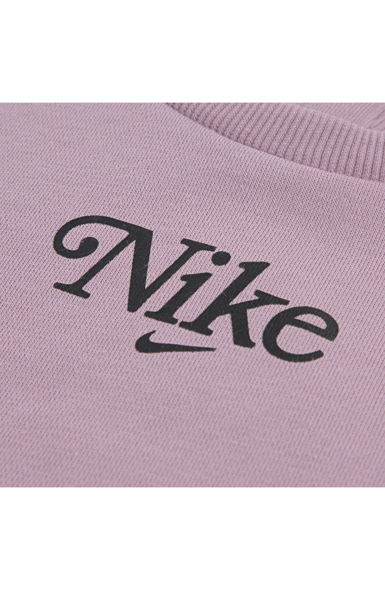 Nike Crewneck Sweatshirt & Flared Leggings Set, Alternate, color, Plum Fog