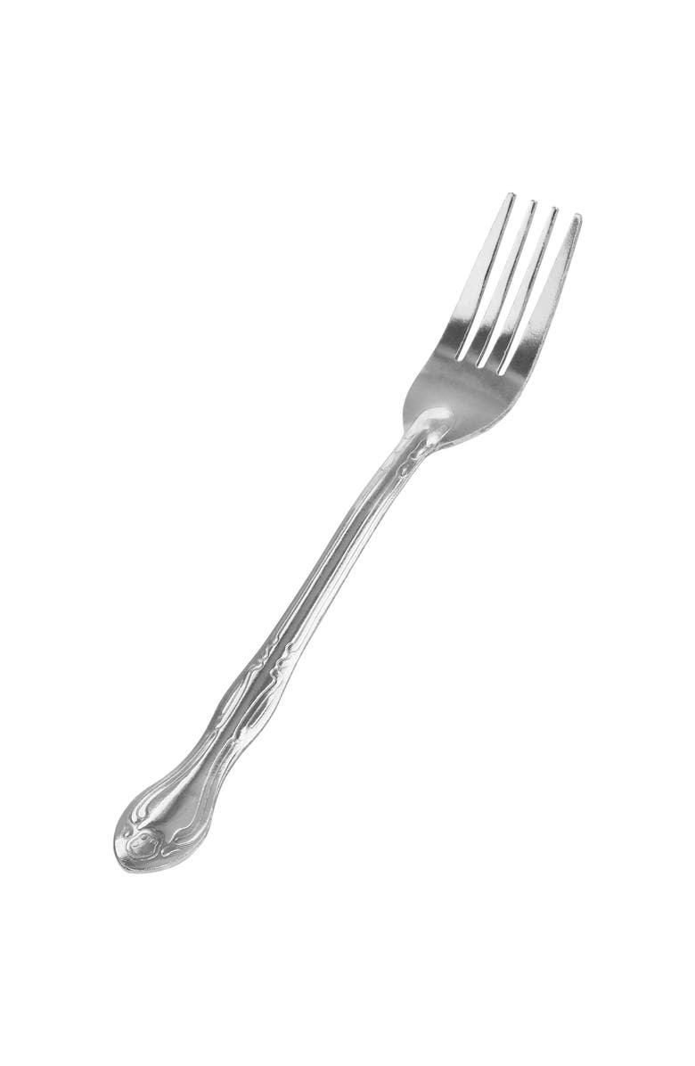 Gibson Home Abbie 4 Piece Stainless Steel Dinner Fork Set, Alternate, color, Silver