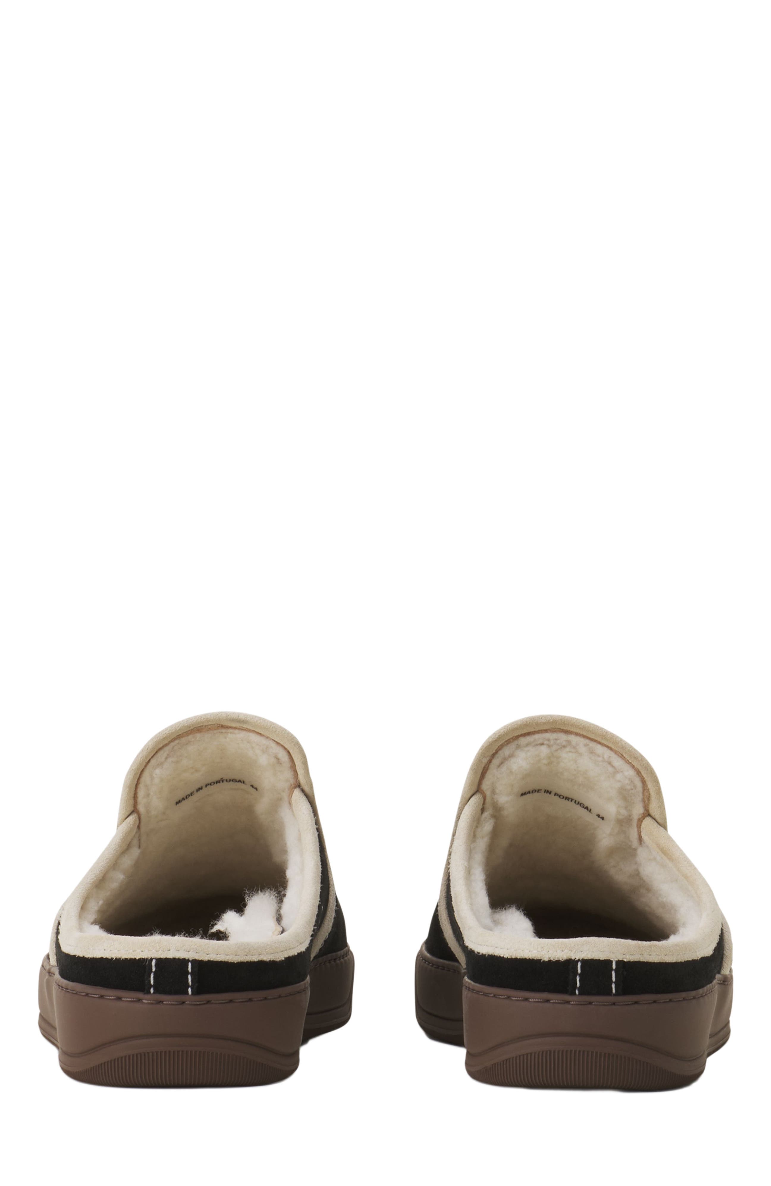 Lanvin Dbb1 Suede Mule Sneakers, Alternate, color, Noir/Blanc Cassé