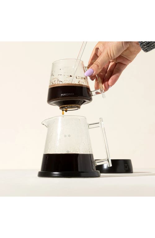 Pure Over Purest Cup Pour Over Coffee Maker In Transparent