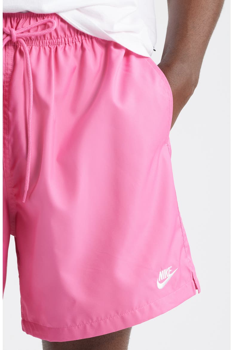 Club Woven Flow Shorts, Alternate, color, 684 PINKSICLE/WHITE