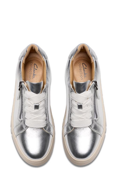 Clarks Women's Mykah Joy Round Toe Sneakers In Silver