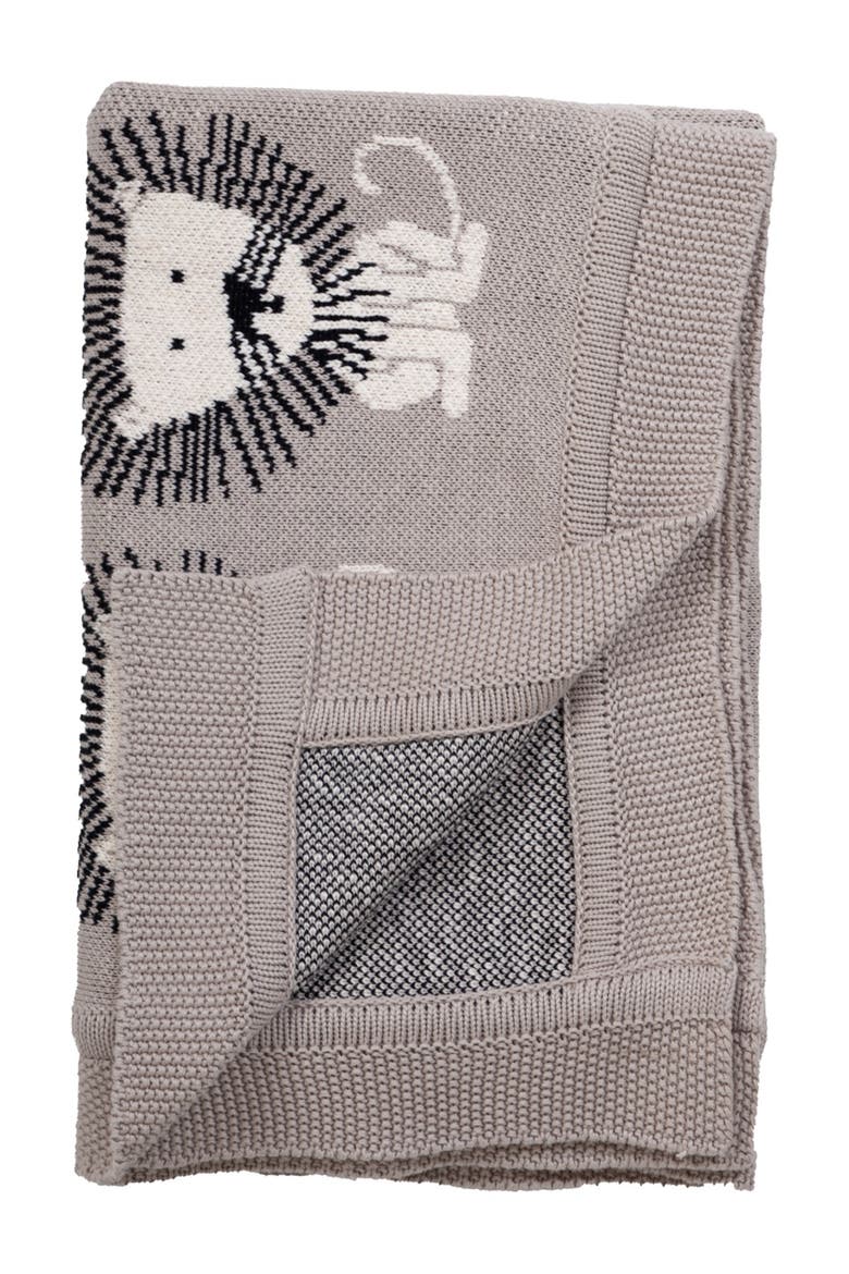 Lion King Transitional Light Grey Knitted 32" x 40" Baby Blanket, Alternate, color, LIGHT GREY