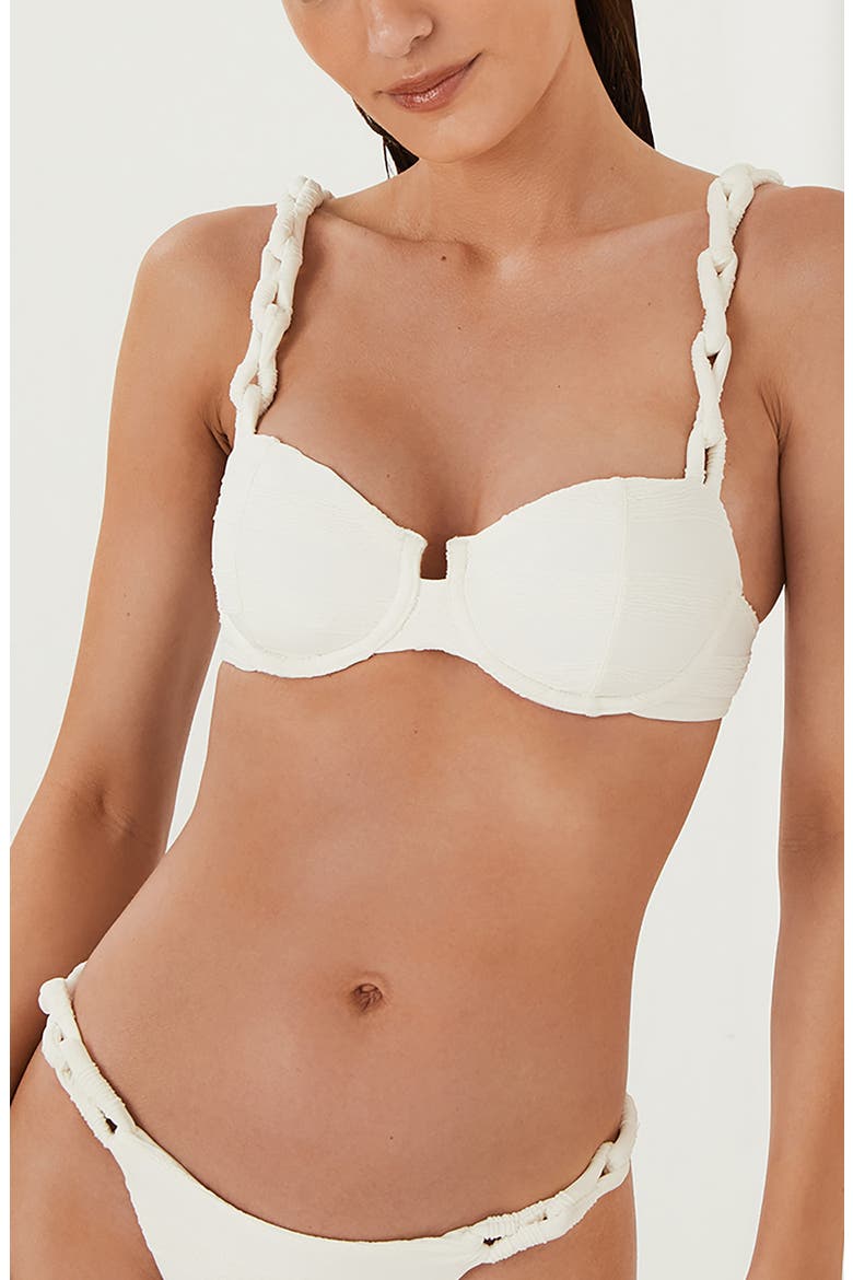 Leanne Nissi Underwire Bikini Top, Main, color, WHITE
