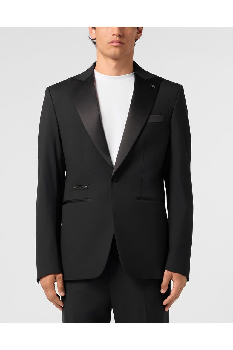Regular Fit Blazer Skull Strass Men, Main, color, black