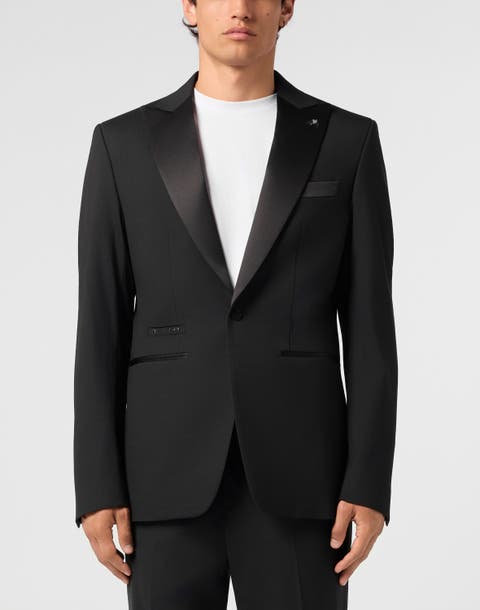 Regular Fit Blazer Skull Strass Men