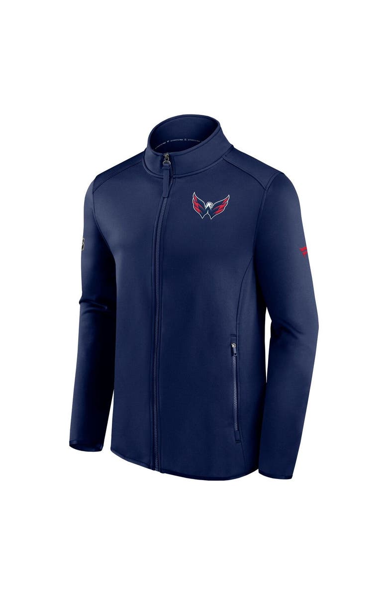 FANATICS Men's Fanatics Branded Navy Washington Capitals Authentic Pro Rink Fleece Full-Zip Jacket, Alternate, color, 