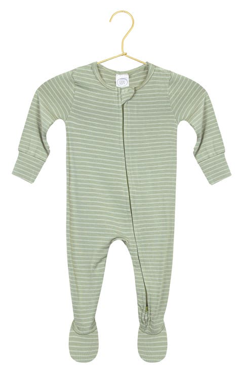 Print Zip Footie (Baby)