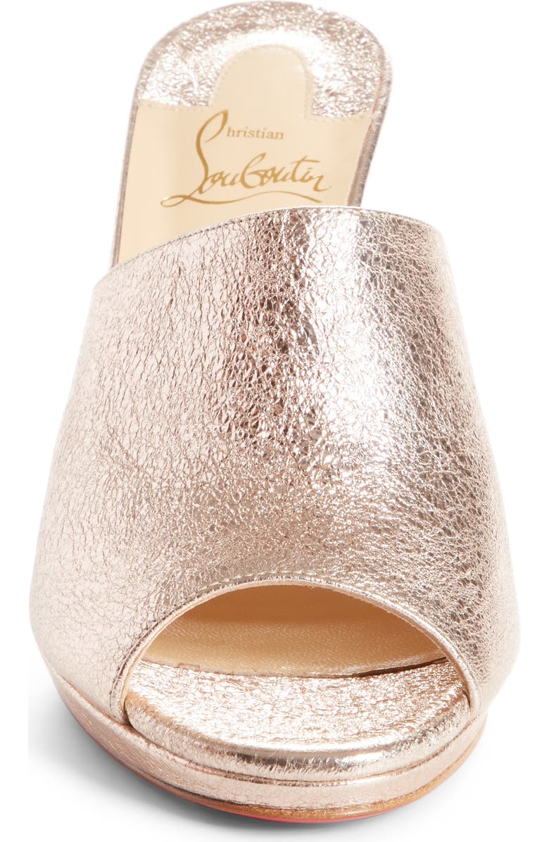 Christian Louboutin Metallic Pigalle Mule, Alternate, color,