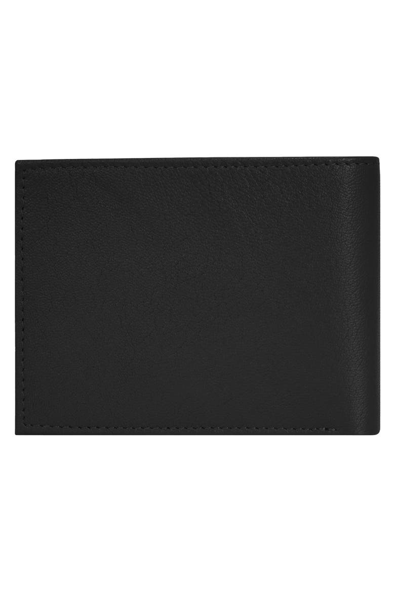 Onyx ID Flap Leather Bifold Wallet, Alternate, color, BLACK