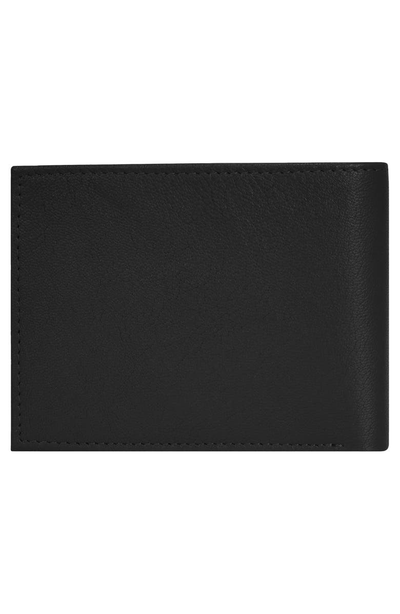 CHAMPS Onyx ID Flap Leather Bifold Wallet, Alternate, color, Black