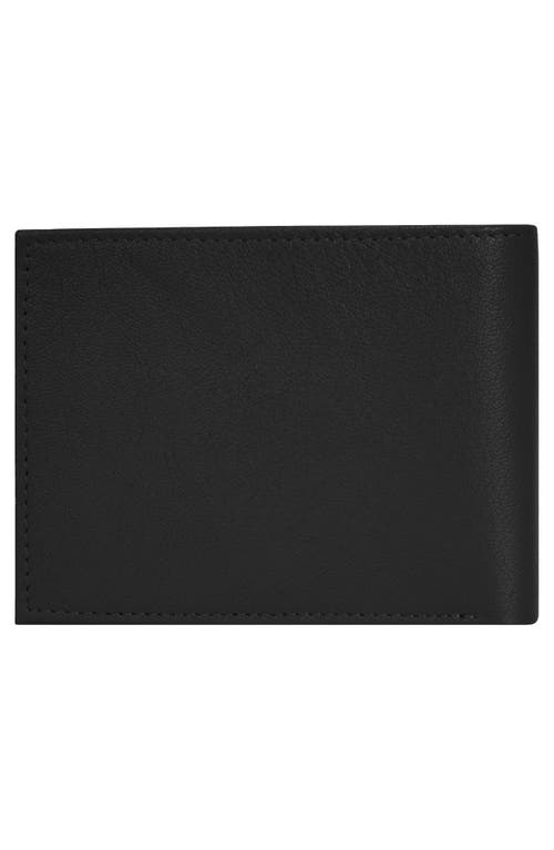 CHAMPS CHAMPS ONYX ID FLAP LEATHER BIFOLD WALLET 