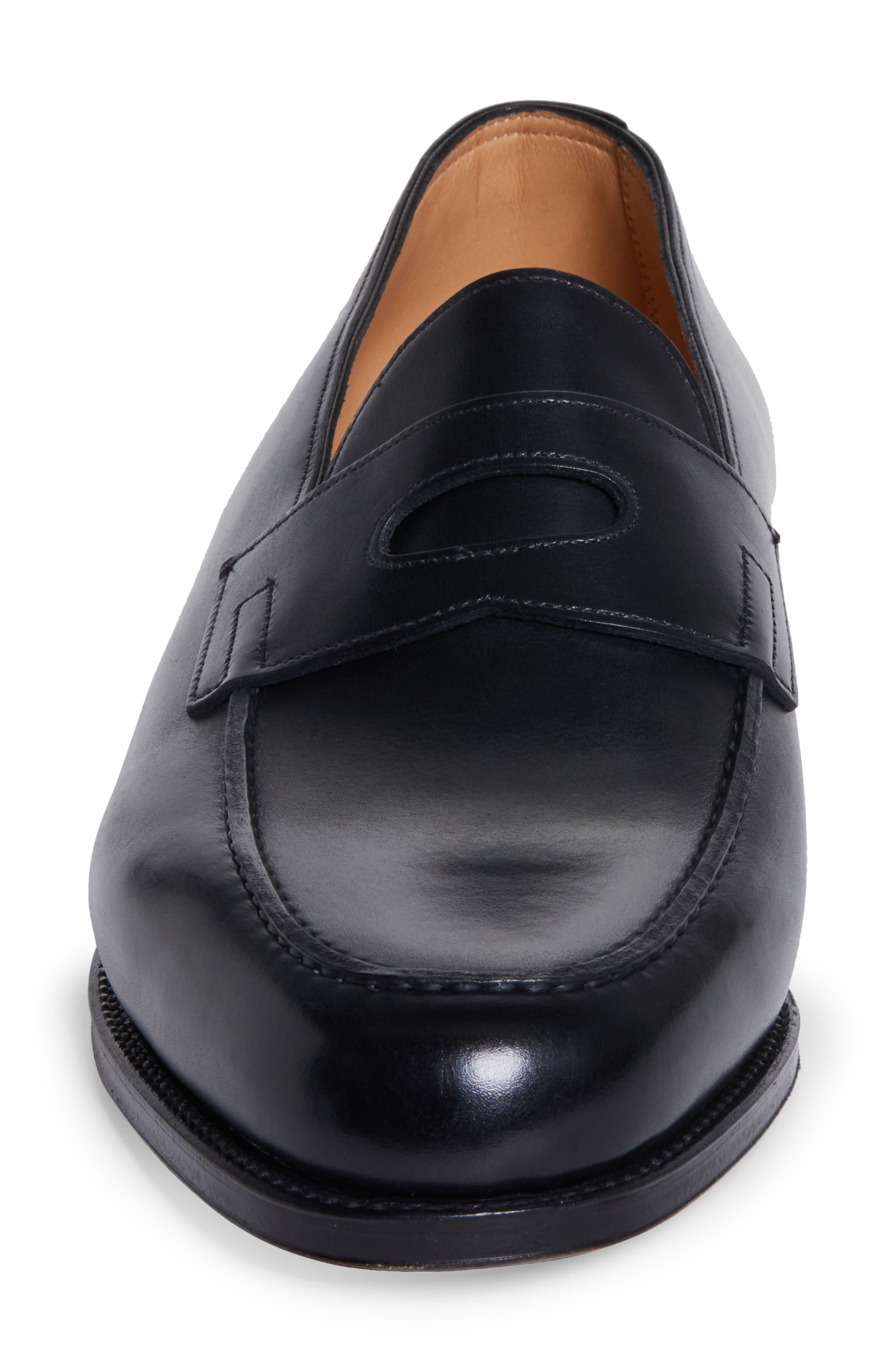 John Lobb Lopez Penny Loafer, Alternate, color, Black