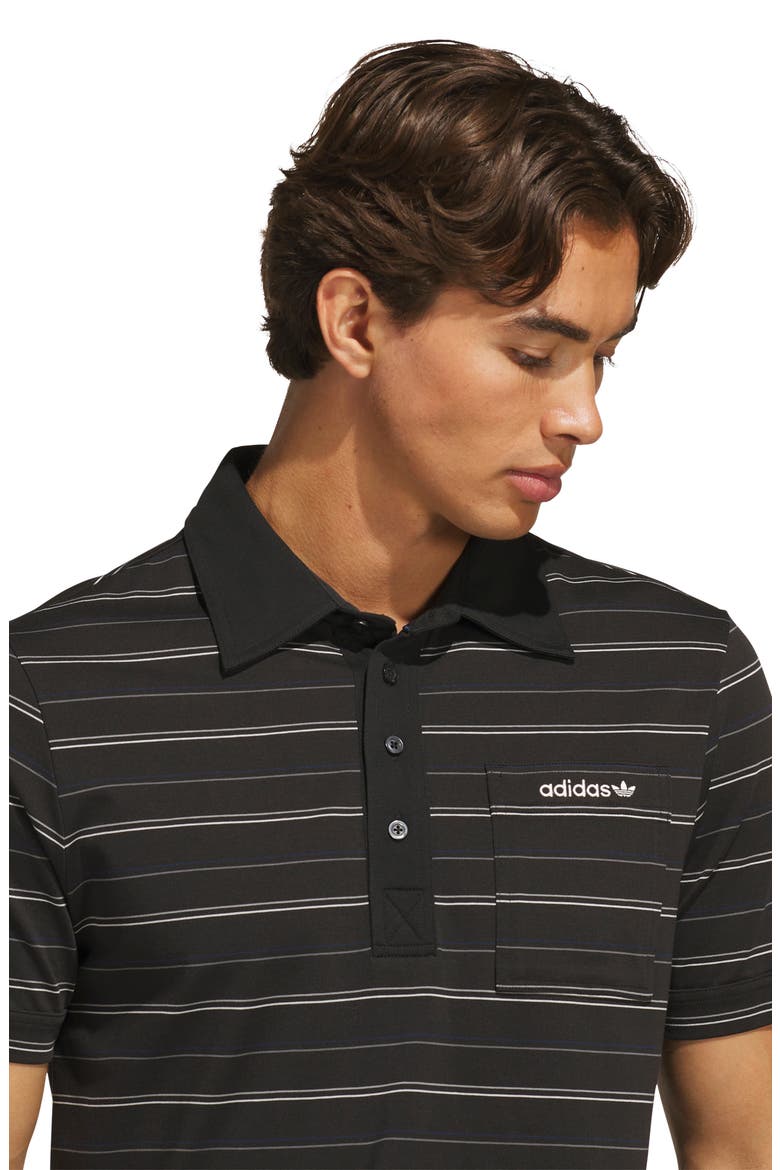 Originals Stripe Polo, Alternate, color, BLACK