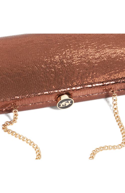Dune London Belinda Frame Clutch In Brown