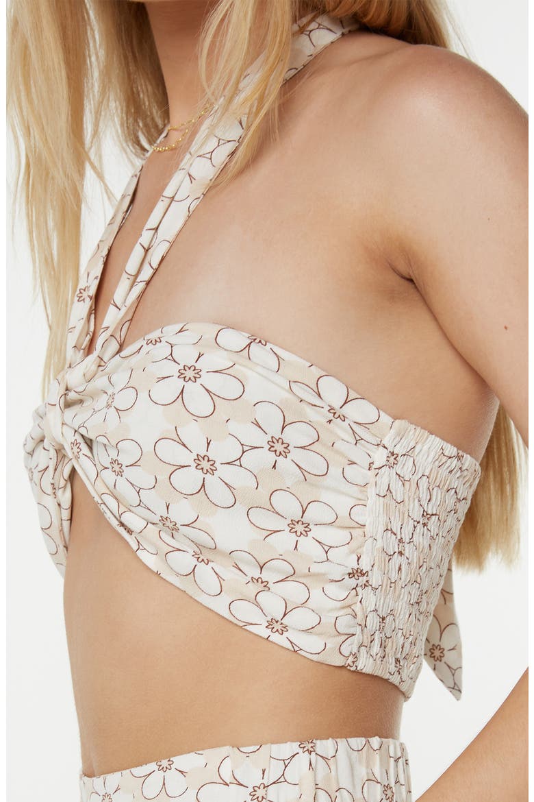 Cool Tropix Crop Halter Tank, Alternate, color, SNOW WHITE DAISY DAZE PRINT