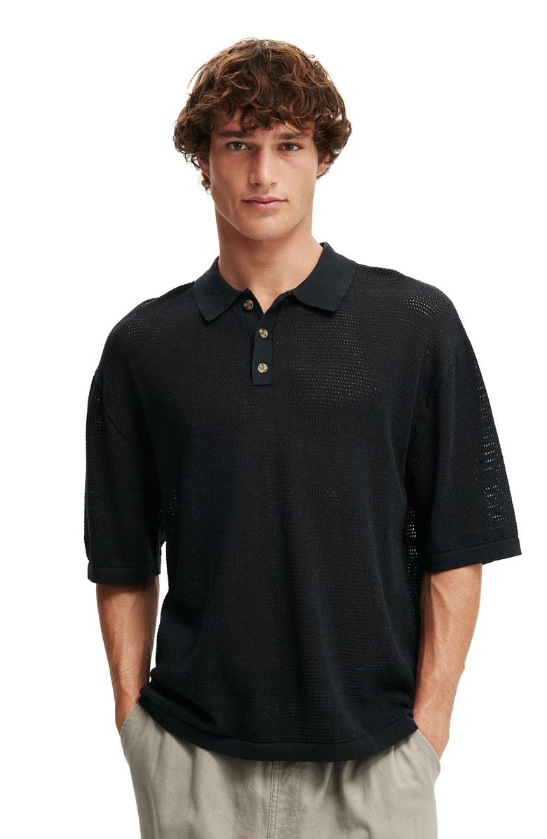 Cotton On Men's Knitted Polo, Main, color, 