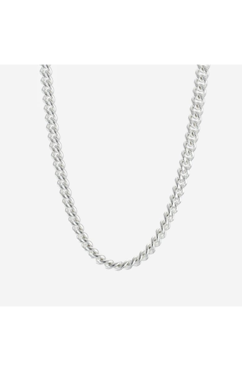 7879 Baby Filed Curb Chain Necklace, Main, color, Silver